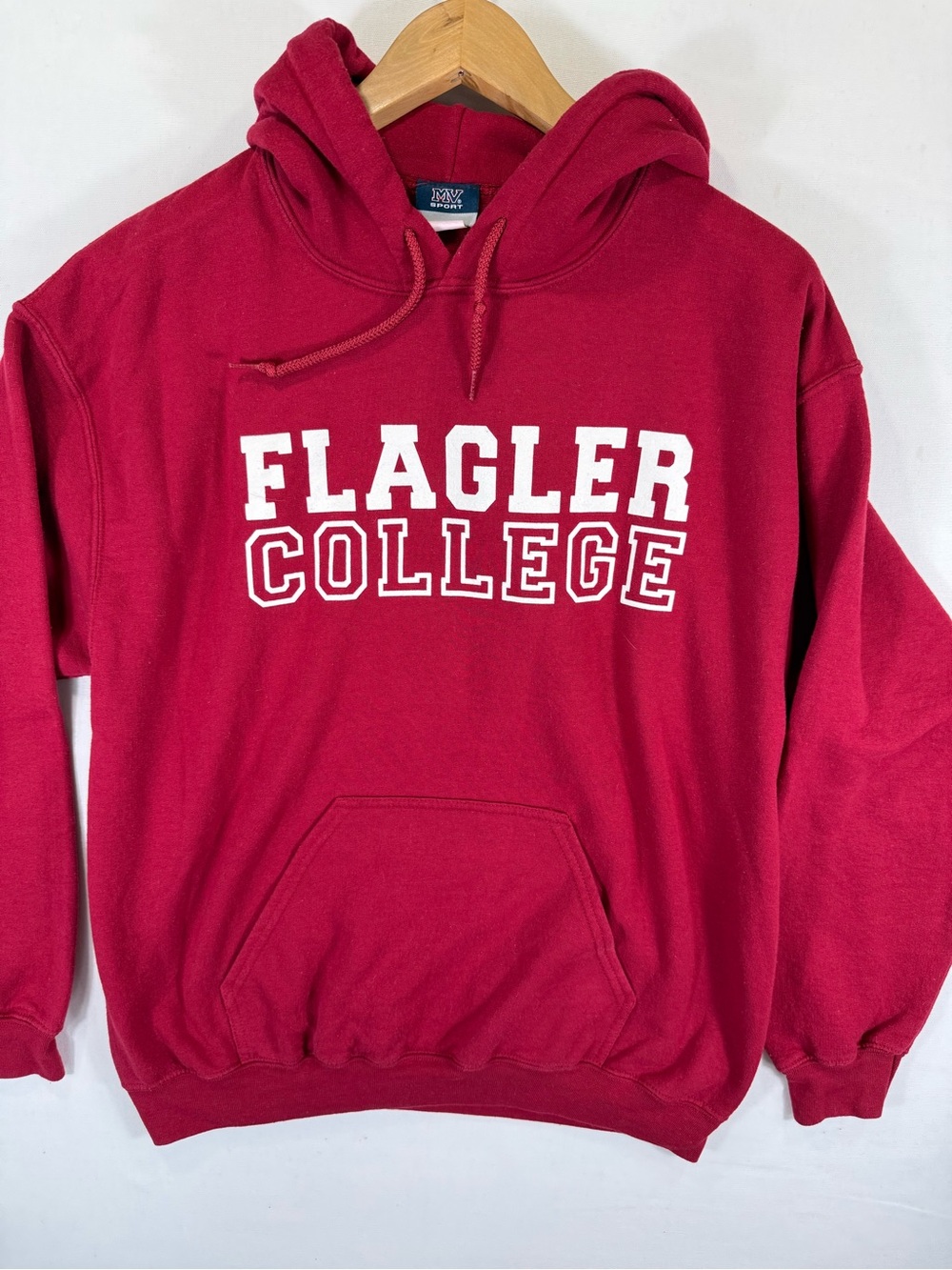 MV Sport Flagler College Bold Red Hooded Sweatshirt